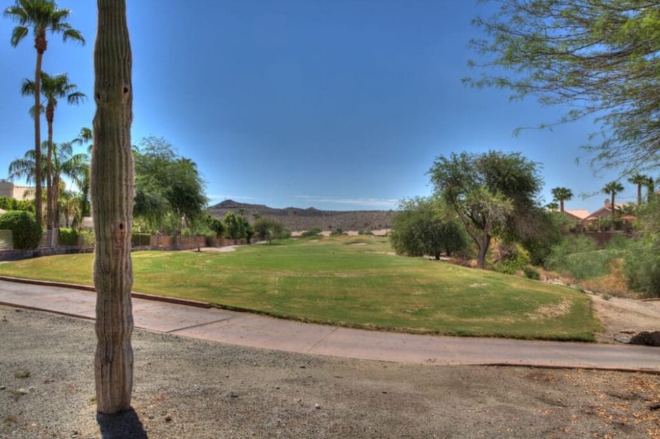 View from lower seating area down 6th fairway
