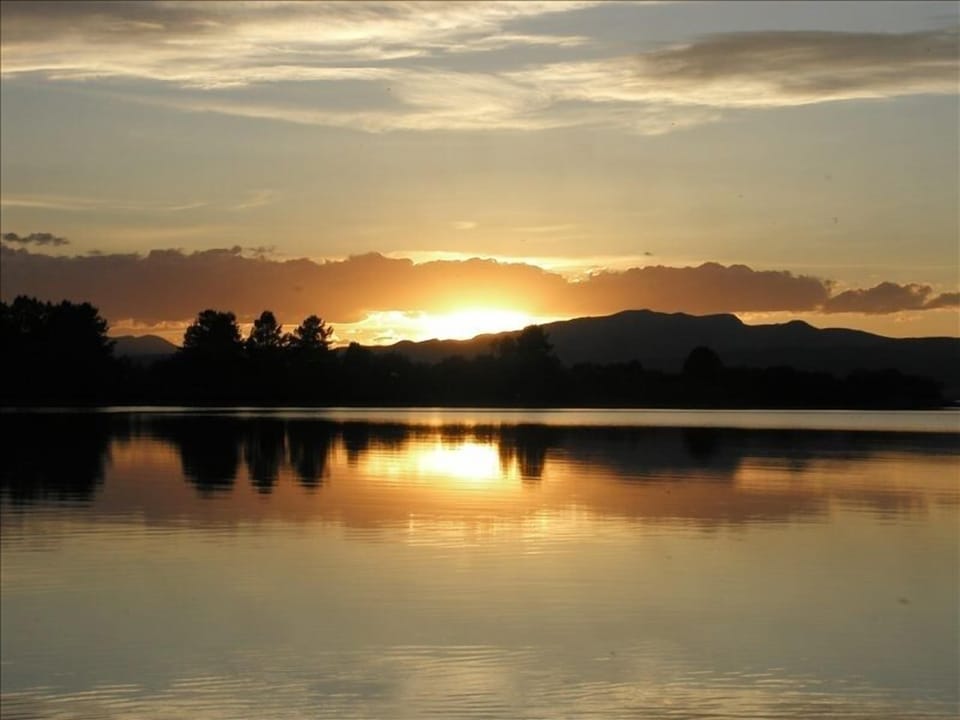Sunset accross the Island Park Resevoir