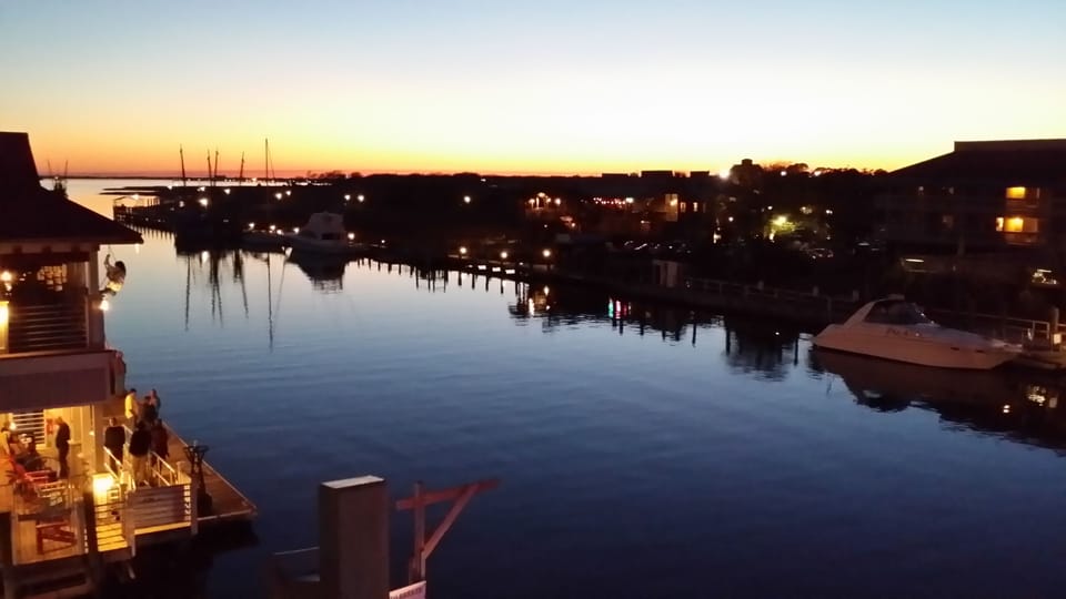 Enjoy dinner and beautiful sunsets at nearby Shem Creek