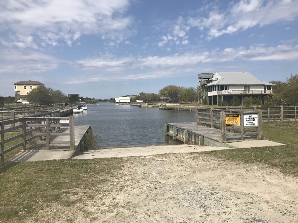 Boat access to Canal leading to sound side of OBX. 1/2 mile from house. 