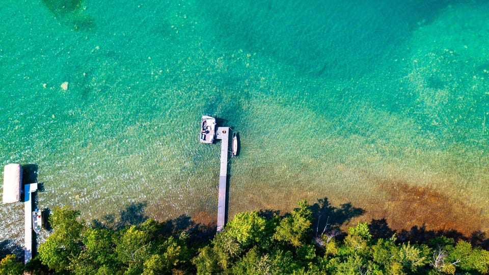 Overview of dock. The best swimming you will experience.