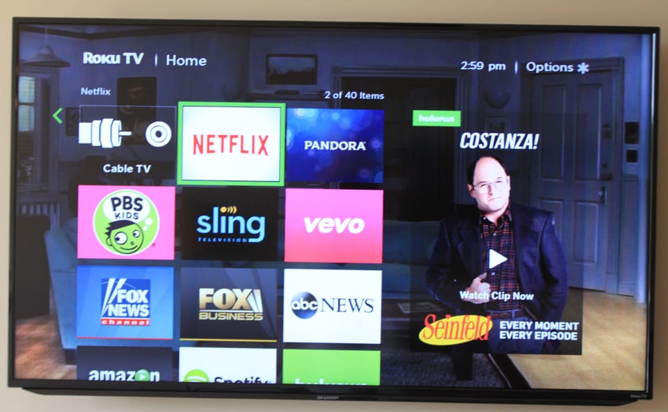 Netflix and Roku TV in every room