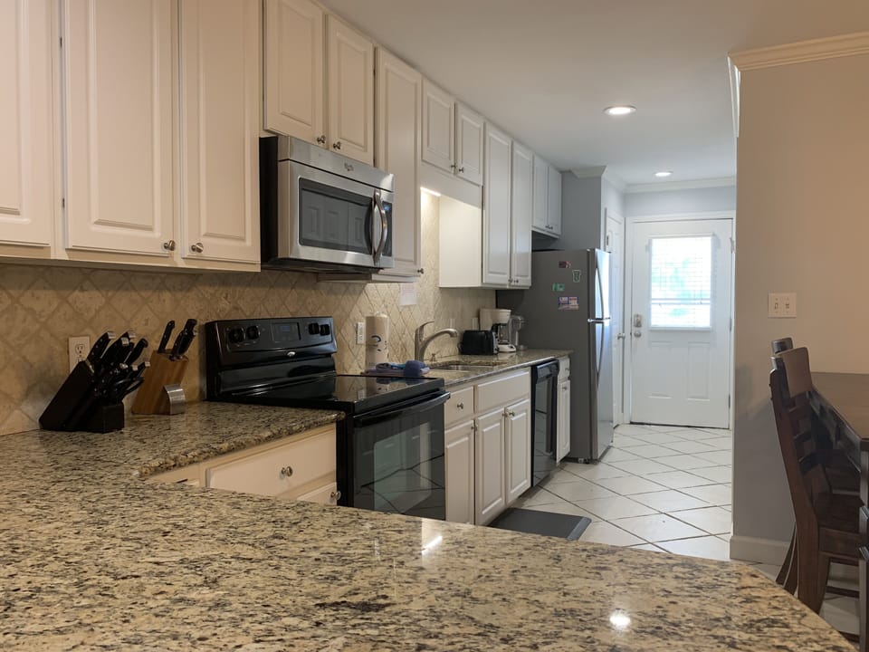 Fully stocked kitchen 