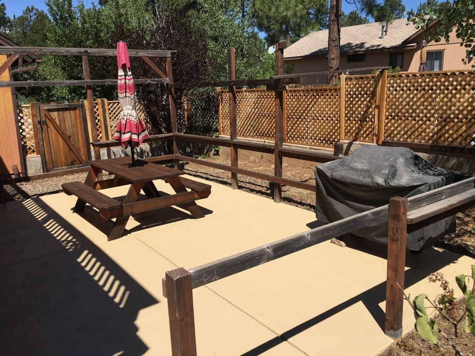 Fenced Backyard Patio