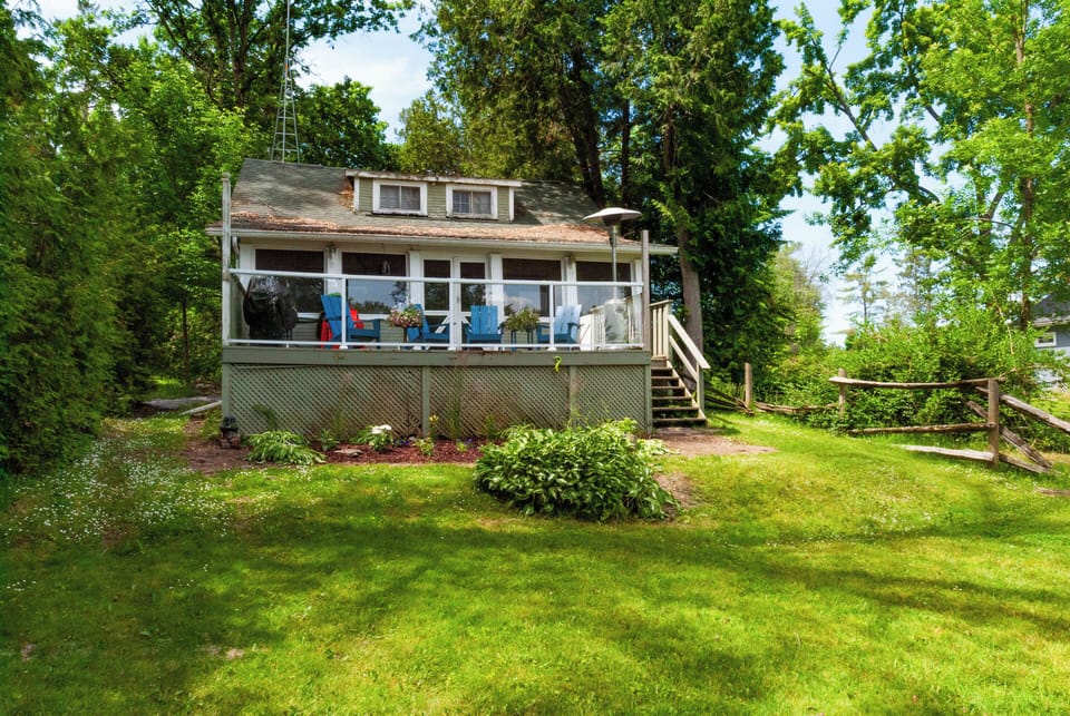 View from river in late spring.