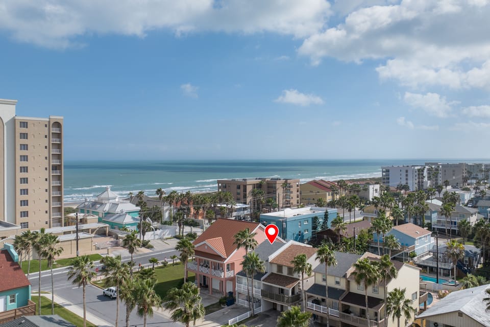 Aerial view of Ocean just steps from your property