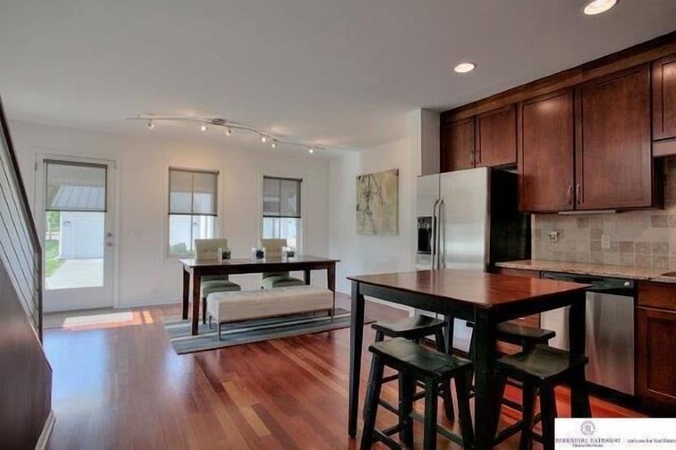 This is the view of the dining area from the kitchen. 