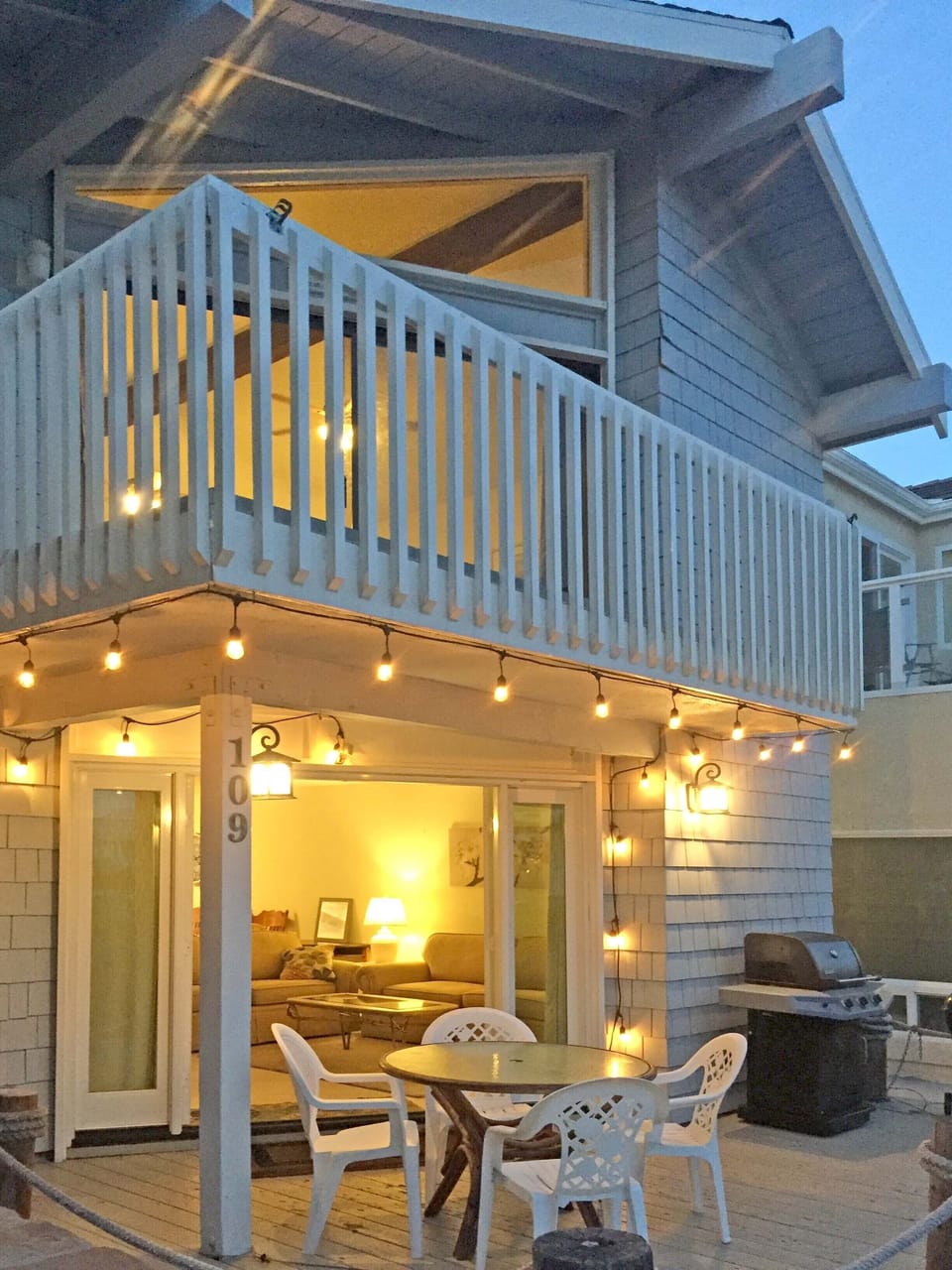 Enjoy cozy evenings at this lovely patio.