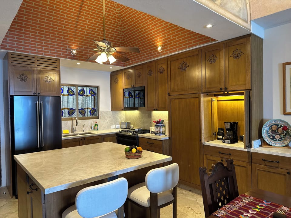Kitchen showing coffee bar