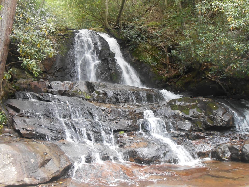 Laurel Falls hiking trail in the Smoky Mountains