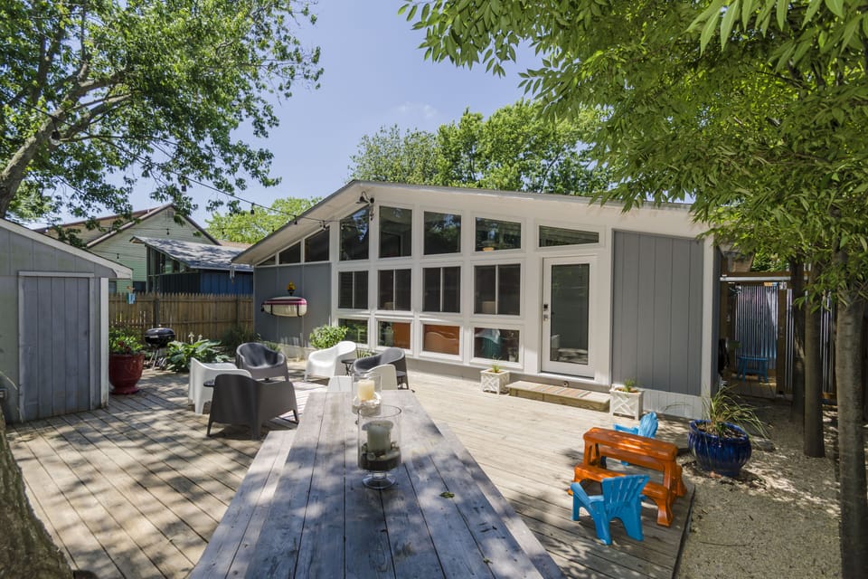 Back Deck with Dining and Seating