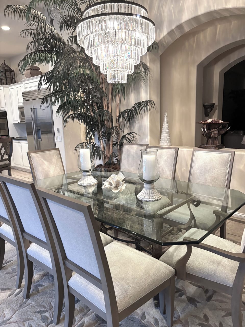 Formal dinning table located in great room