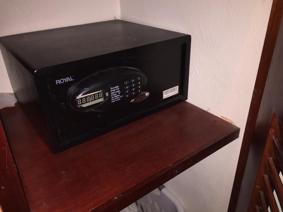Security Safe, just punch in your own code.