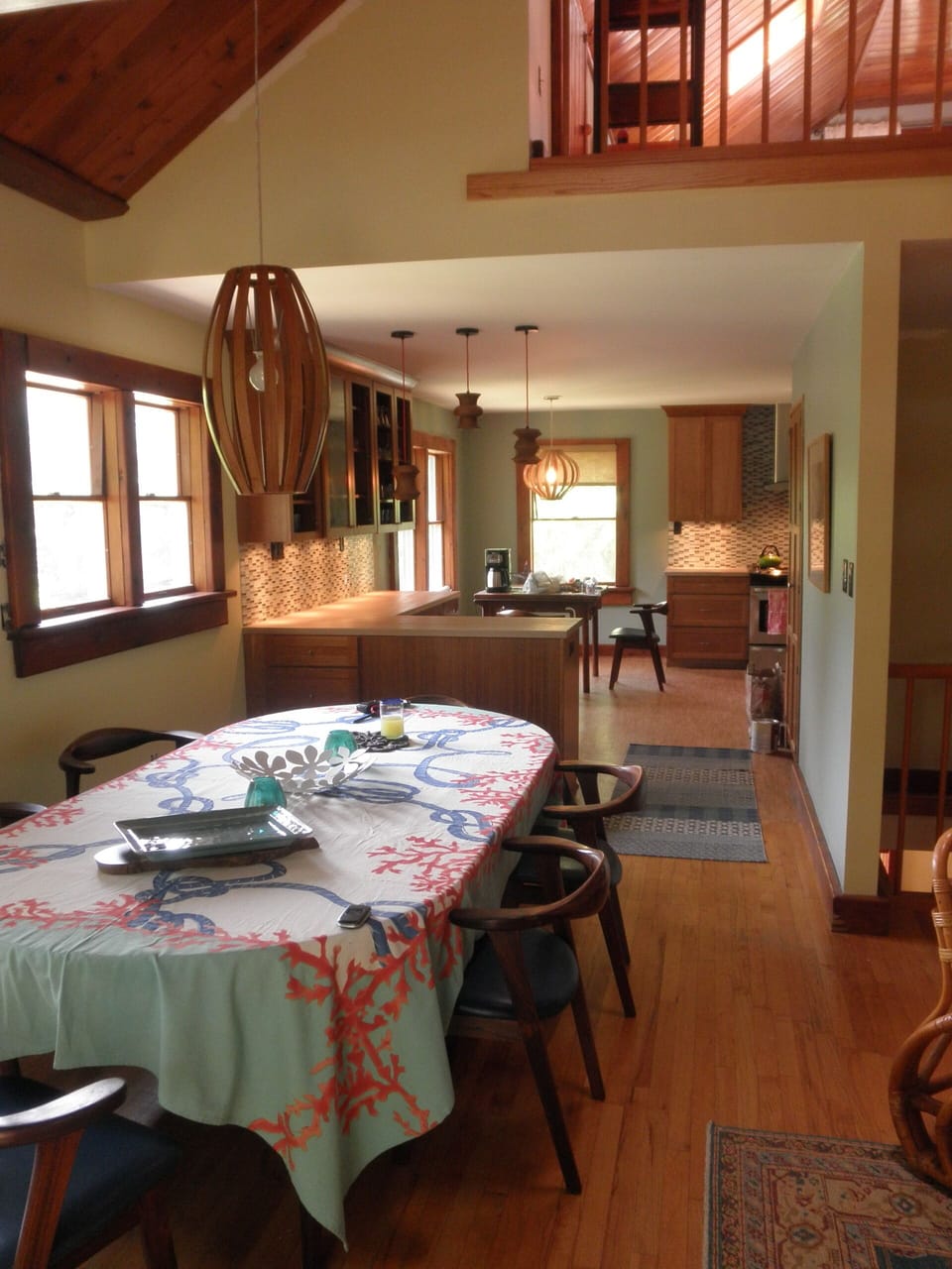 Dining looking into kitchen, second floor
