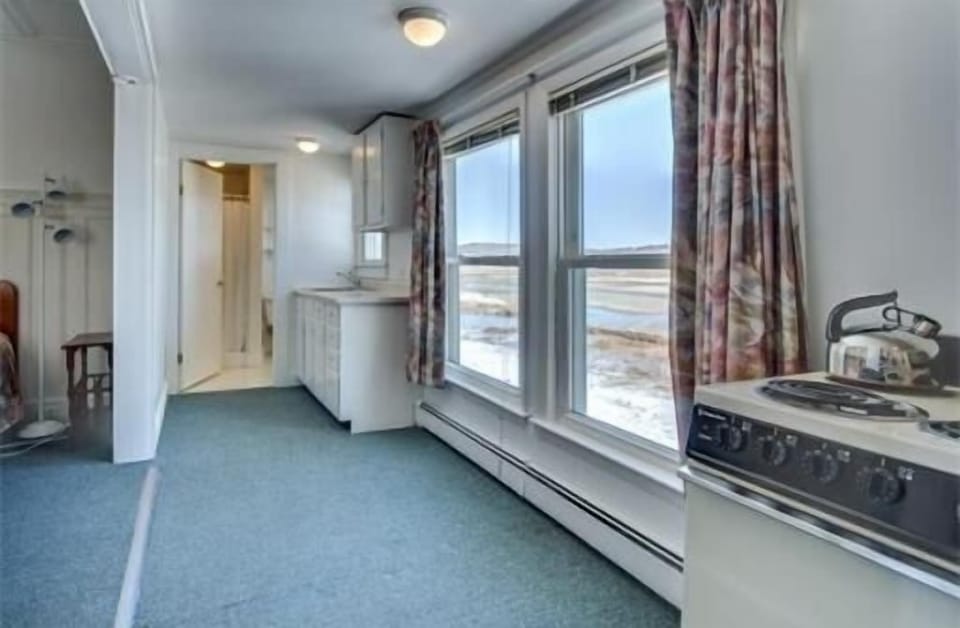 First floor suite kitchenette and full bathroom.