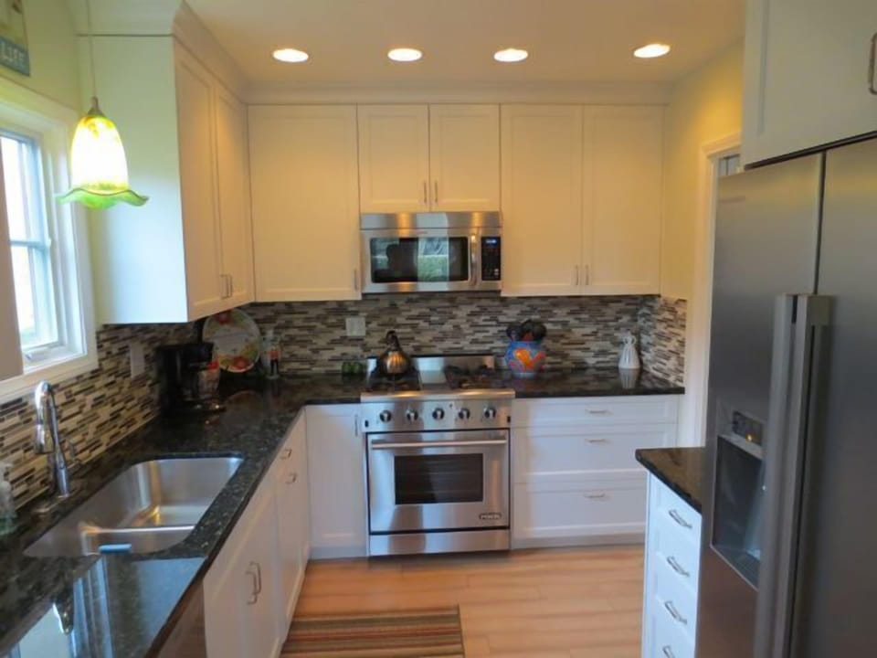 New stainless steel appliances