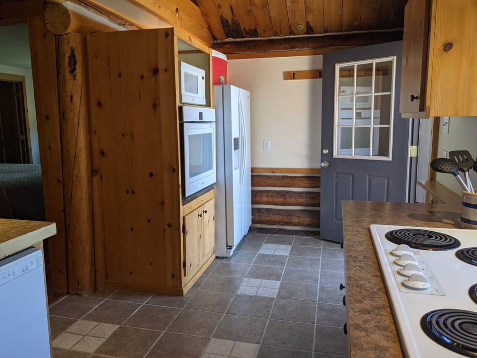 Back door into kitchen. 