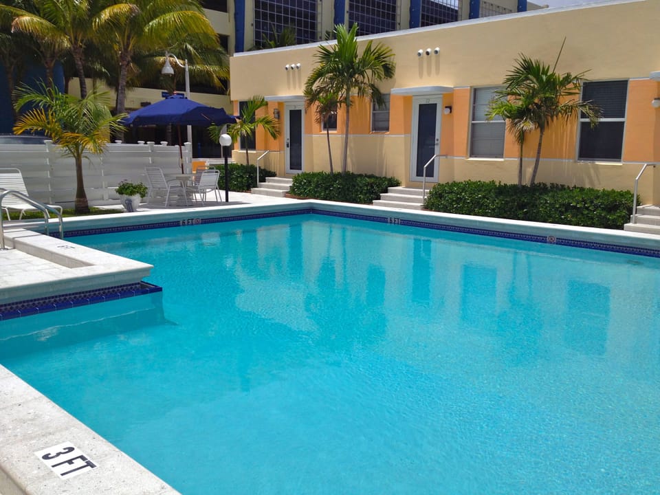 Pool and view of our corner unit