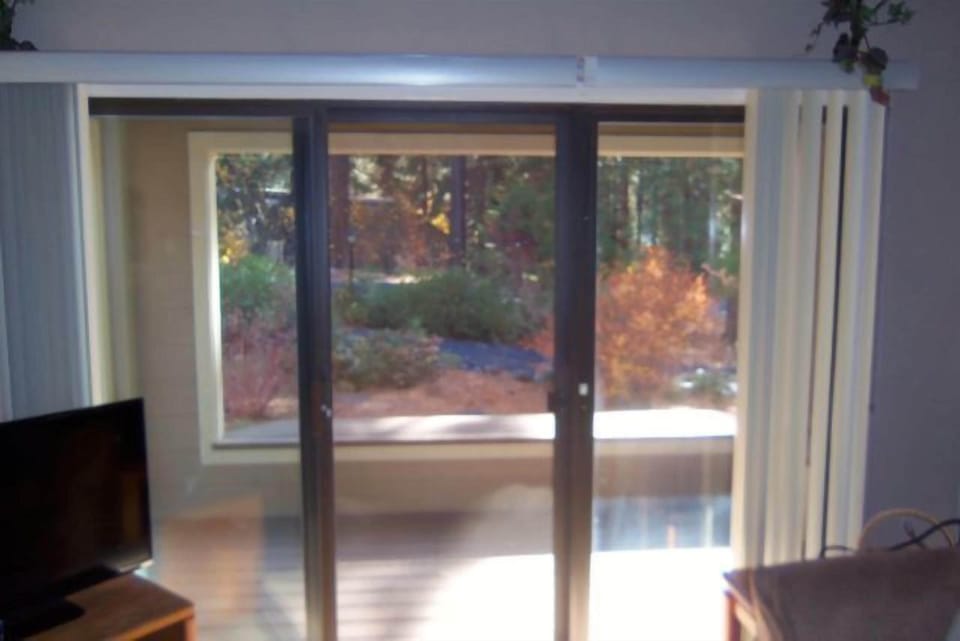 View of front porch from living room
