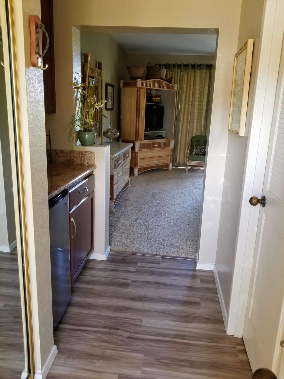 New flooring into second master and bath