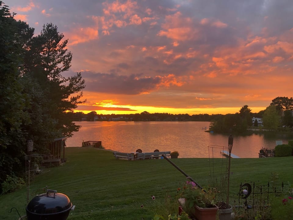 This is our idea of an amazing summer sunset at Silver Shores!