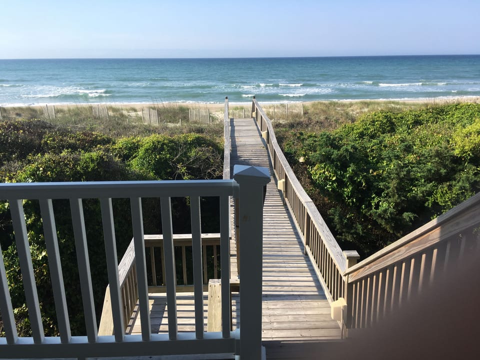 Ocean front from lower deck