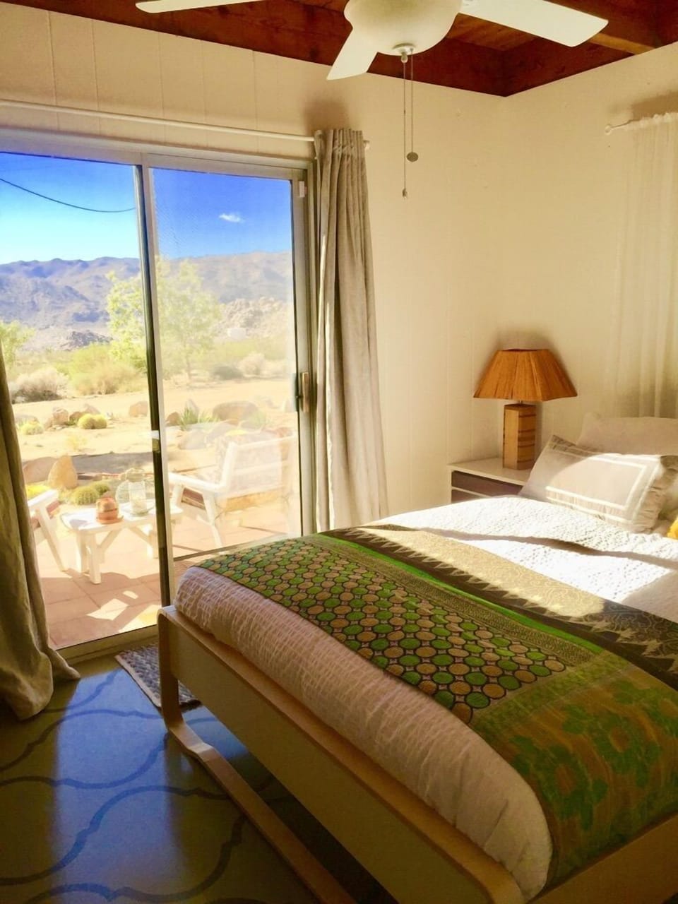 Guest Bedroom with private patio.