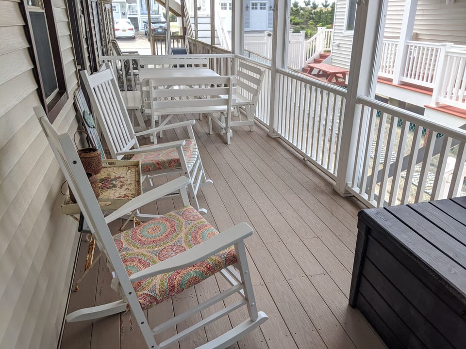 Screened in deck