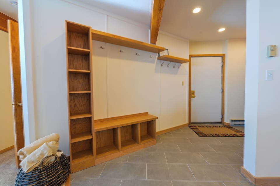Plenty of hooks and cubbies for all your gear