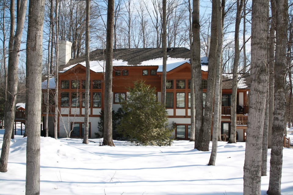 Slope side of condo