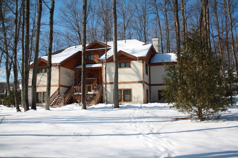 Main entry side of condo
