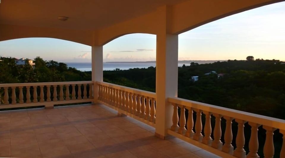 Spectacular view from one of many covered balconies