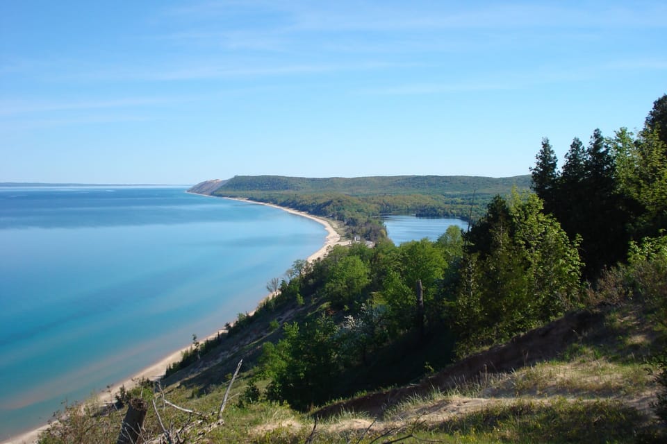 This beautiful view at Empire Bluffs, a short drive away