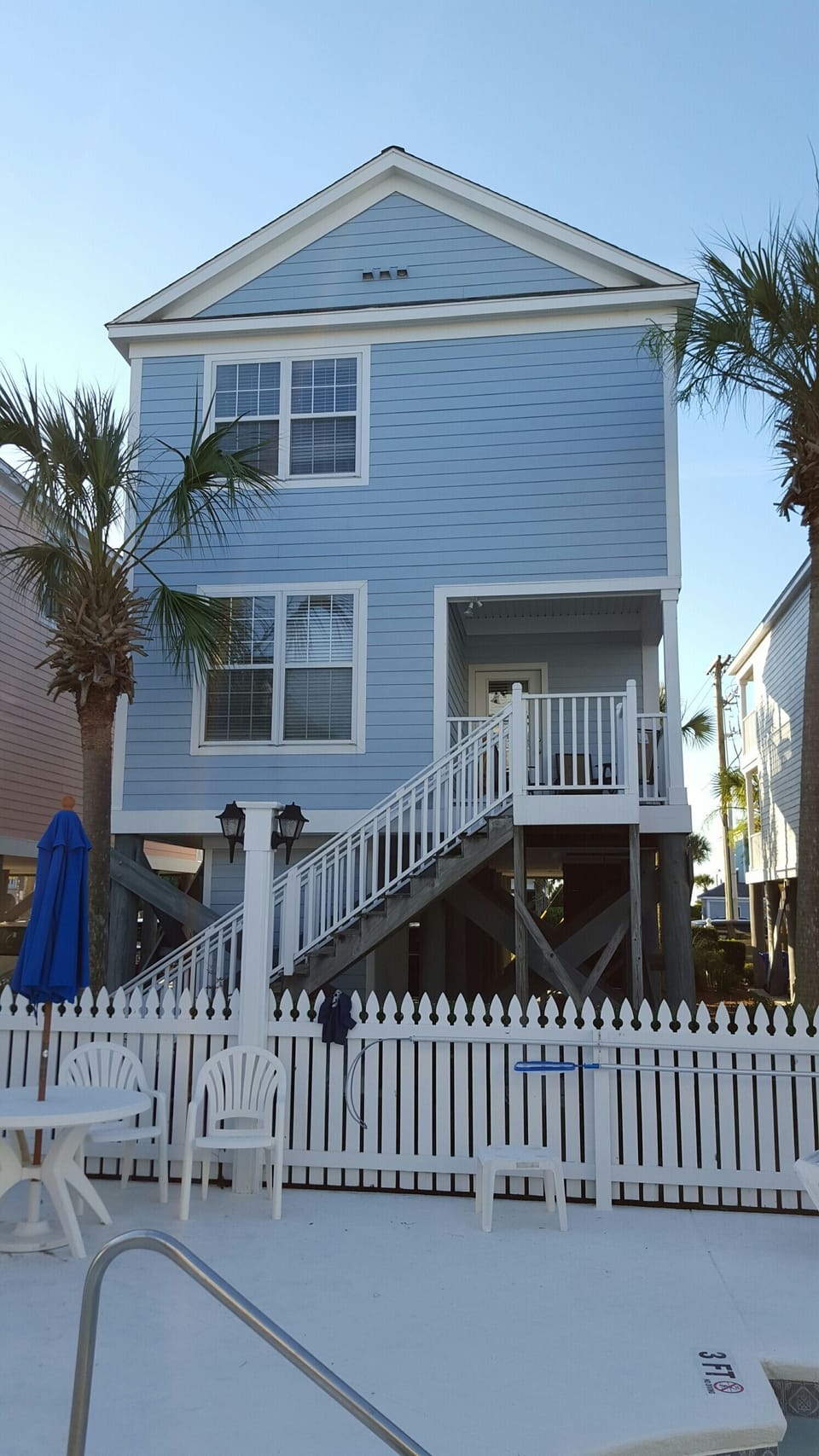 Rear of house with deck
