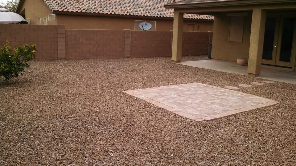 Enjoy the sunshine and take in the warmth on the brick patio pad,