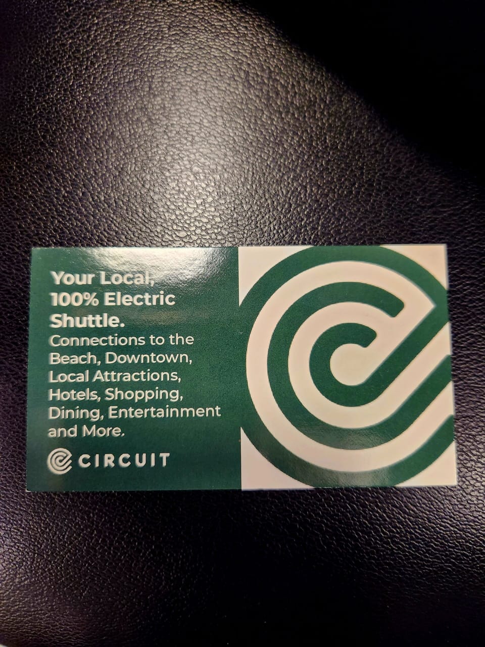 New Complimentary shuttle around town. They will pick you up at the house.