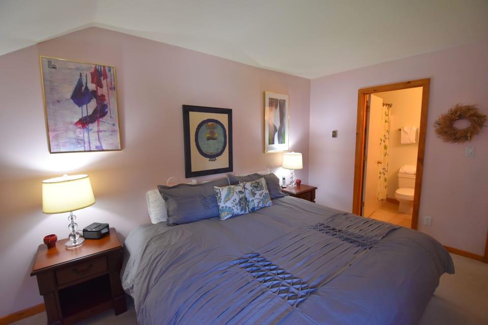 Master bedroom new lights, nightstands pillows, memory foam mattress