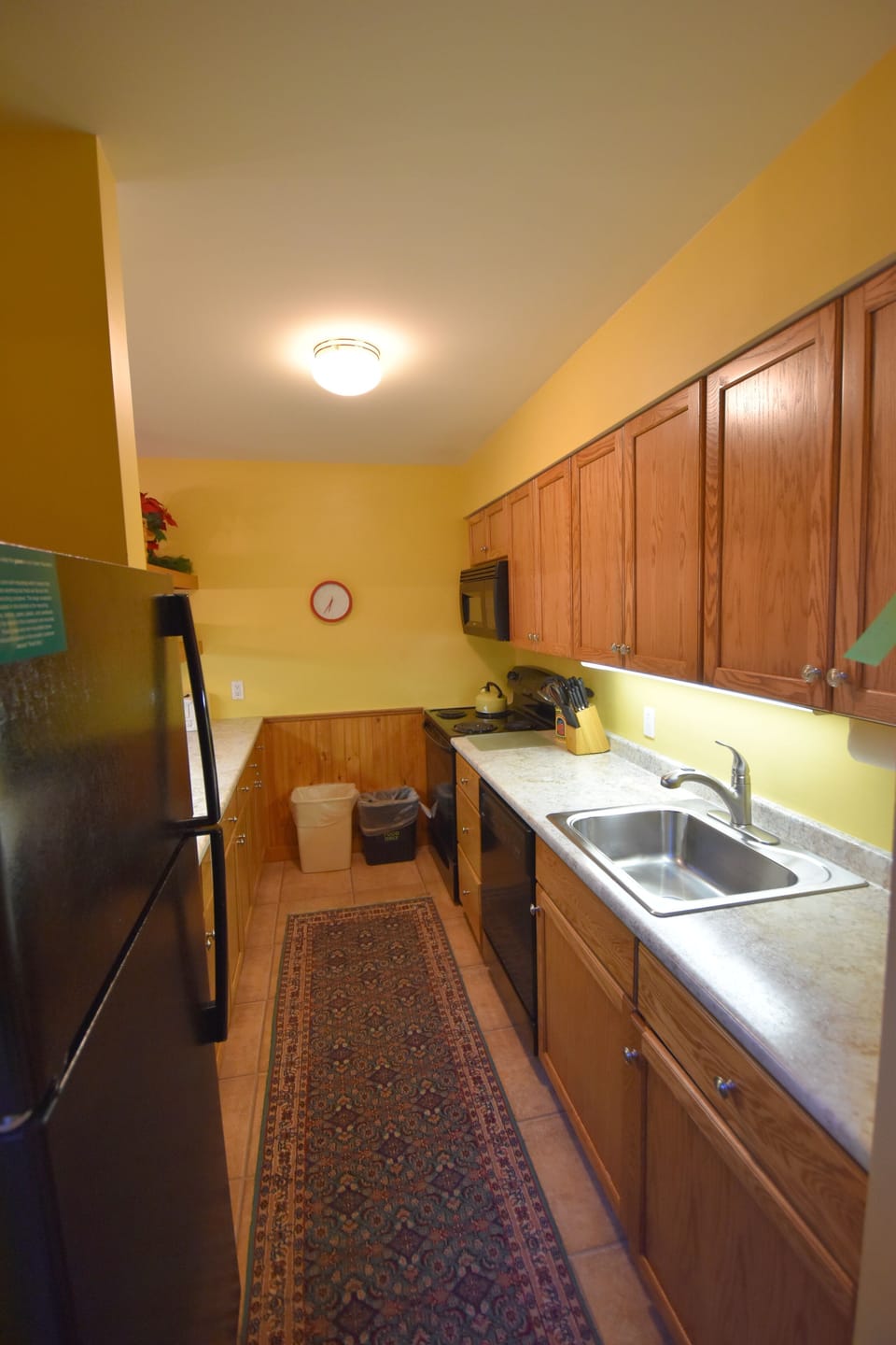 fully appointed kitchen new cabinets and appliances