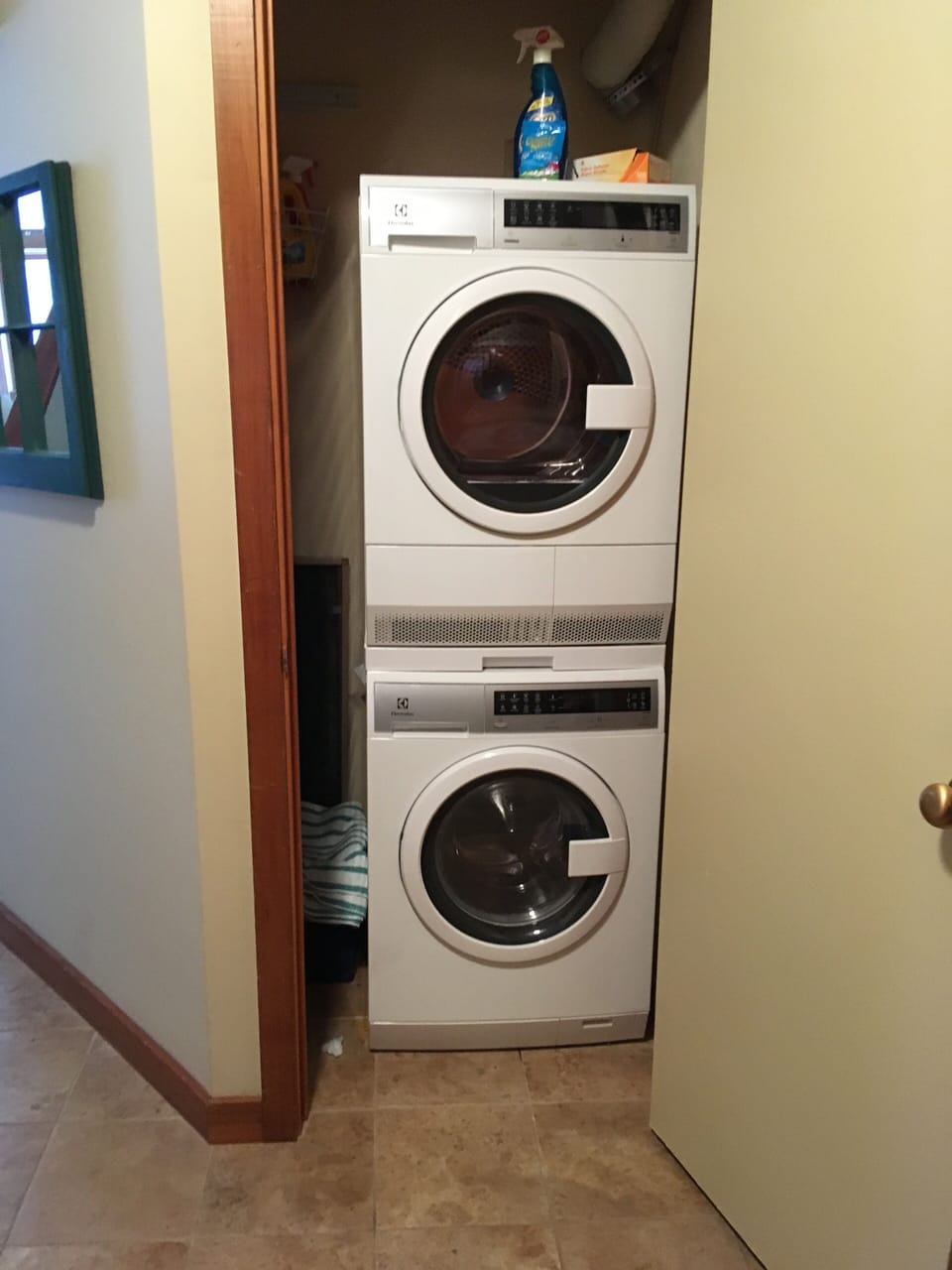 Washer and dryer in unit