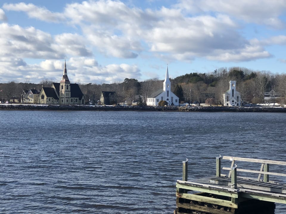The three churches in winter