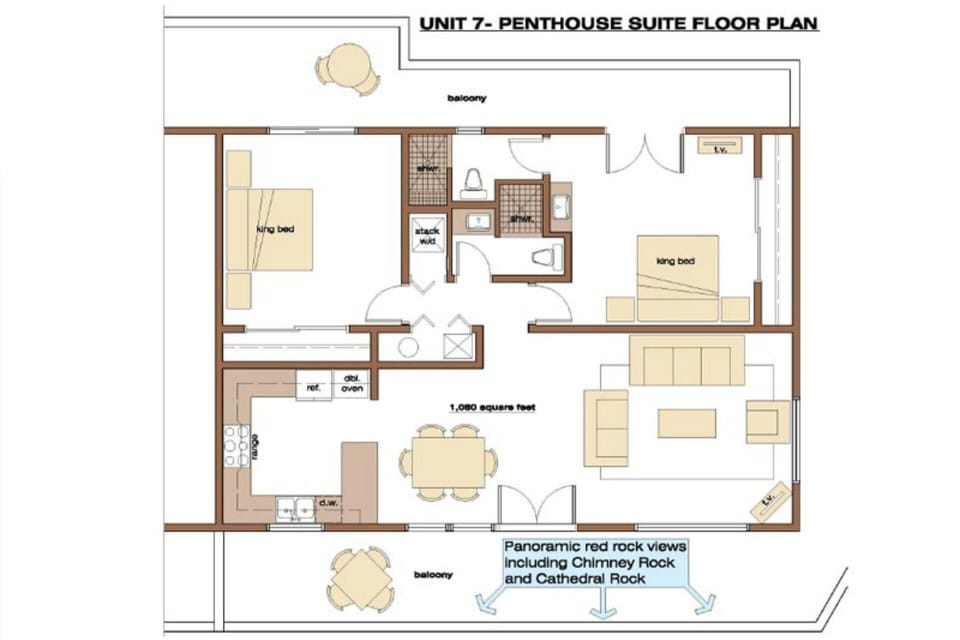 Penthouse Suite #7 floorplan