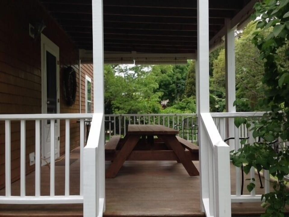 Back porch - a great place for dinner.