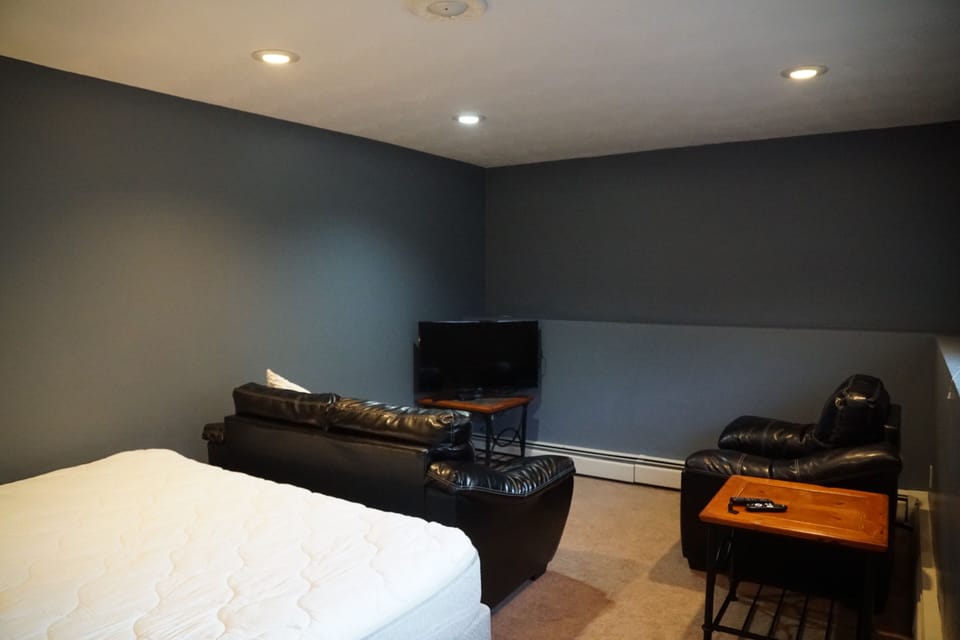 Downstairs bedroom sitting area view
