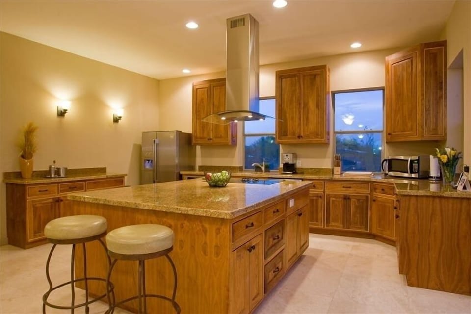 Gourmet Kitchen with Stainless Appliances and Granite Counters
