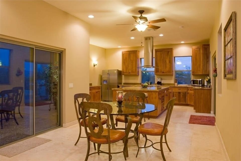 Spacious Dining Area with Courtyard Access