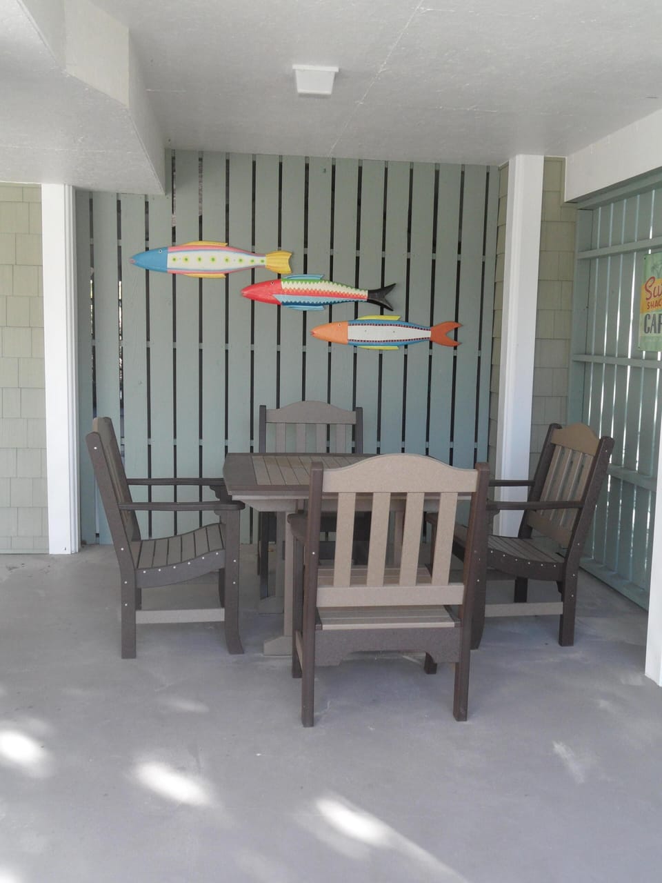 Polywood Dining/Game Table  on ground level 