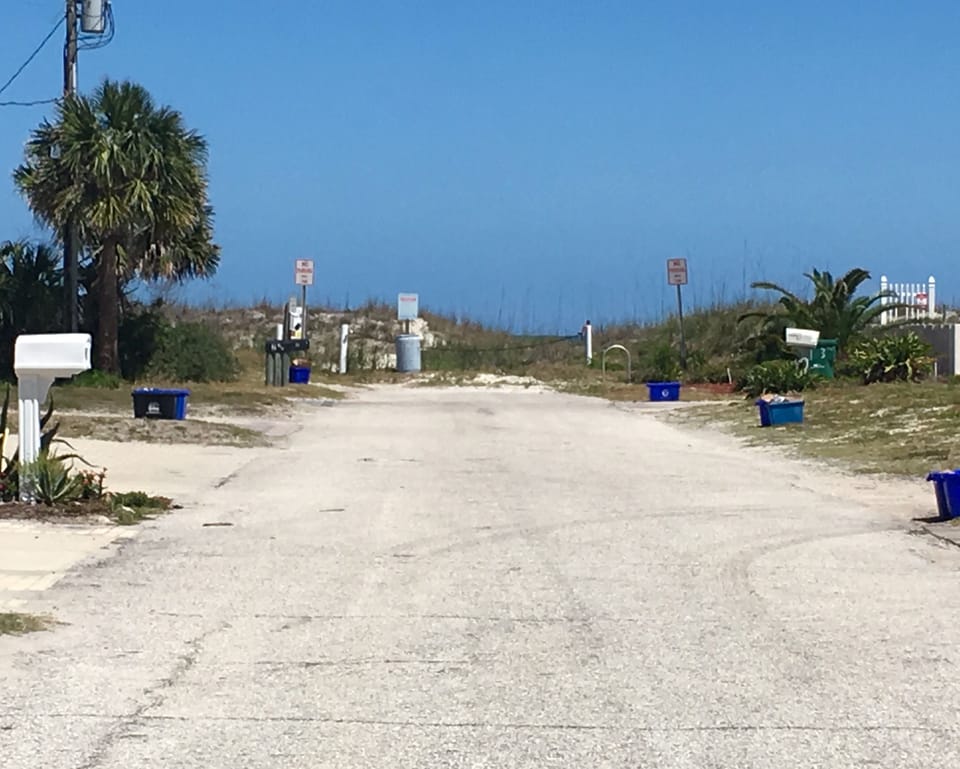 Street View of Beach entrance