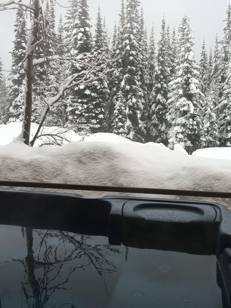View from the Private Hot Tub, about 30 feet above the Road 
