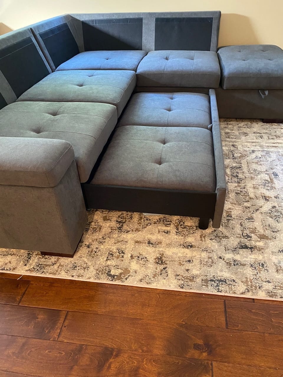 pulling out the queen sofa bed