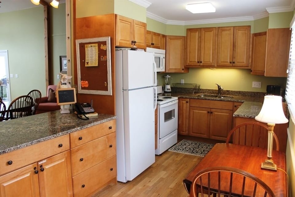 Our kitchen is fully stocked with all of your cooking needs.